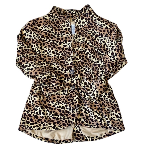 Maxim Studio 1963 Woman's Large Blazer Leopard Cheetah Lined 2 button - Picture 6 of 6